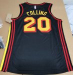 NBA 20 Collins Hawks Maillot noir